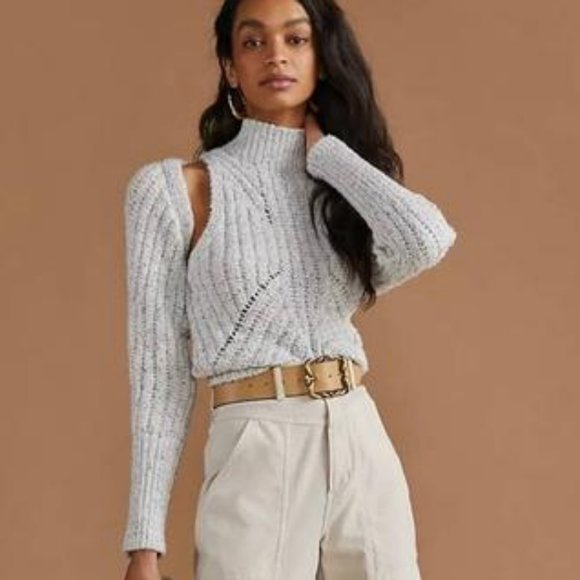 Anthropologie Two Piece Knit Turtleneck Sweater Set - Picture 1 of 15